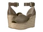 Marc Fisher Ltd Adalyn Espadrille Wedge (medium Green Suede) Women's Wedge Shoes