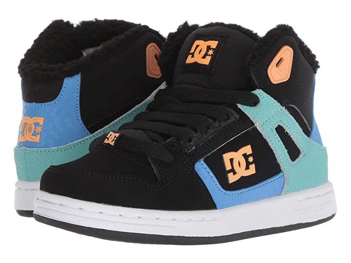 Dc Kids Pure High-top Wnt (little Kid/big Kid) (black/multi/white) Girls Shoes