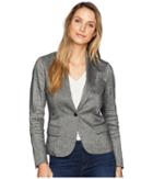 Anne Klein Howard Hawks Peak Lapel Jacket (black/white) Women's Jacket