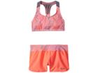 Nike Kids Amp Axis Racerback Sport Top Short Set (big Kids) (hot Punch) Girl's Swimwear Sets