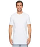 Under Armour Ua Baseline Long Line Short Sleeve Tee (white/white/steel) Men's T Shirt
