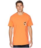 Rvca Big Network Short Sleeve (dirty Orange) Men's Clothing
