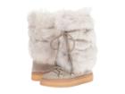 Frye Gail Shearling Tall (cement Waterproof Oiled Suede/shearling) Women's Pull-on Boots