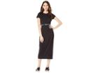 Juicy Couture Juicy Jacquard T-shirt Dress (pitch Black) Women's Dress