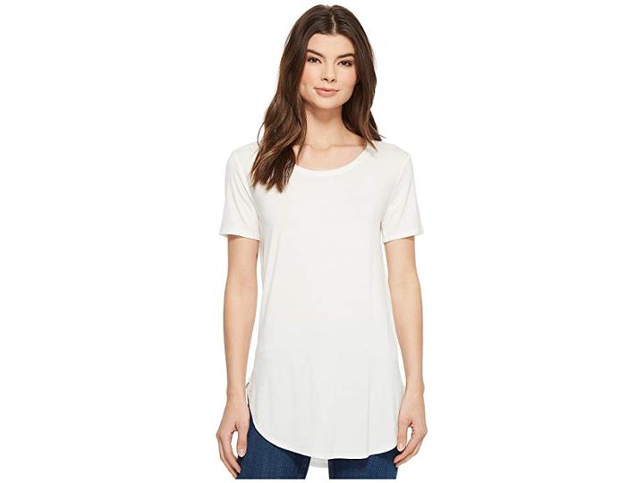 American Rose Ember Short Sleeve Round Neck Top (ivory) Women's Clothing