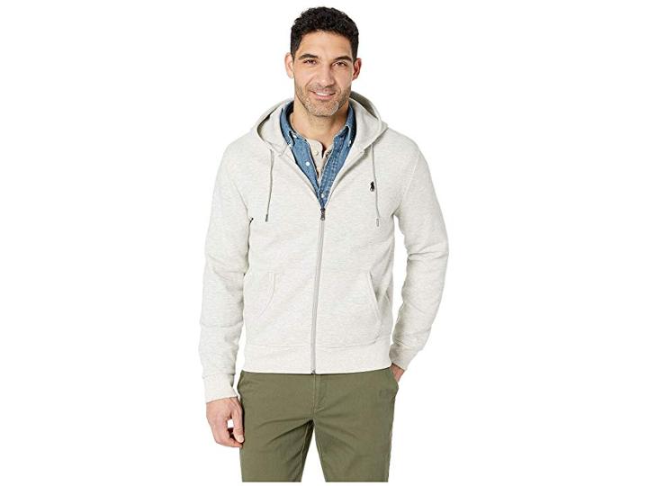 Polo Ralph Lauren Double Knit Tech Fleece Hoodie (light Sport Heather) Men's Sweatshirt