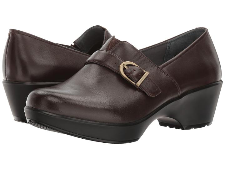 Dansko Jane (chocolate Burnished Full Grain) Women's  Shoes