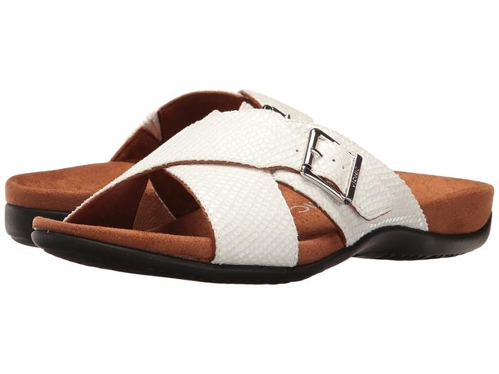 Vionic Dorie (white Snake Pu) Women's Sandals