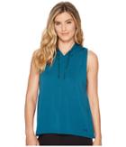 Under Armour Modal Terry Vest Hoodie (tourmaline Teal/tonal) Women's Vest