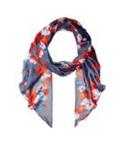 Vince Camuto Textile Flower Painting Scarf (blue) Scarves