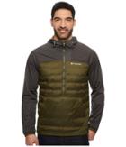 Columbia Bonus Mile Hybrid Pullover (peatmoss/shark Heather) Men's Coat