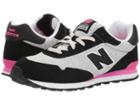New Balance Kids Kl515v1y (little Kid/big Kid) (black/pink Glo) Girls Shoes
