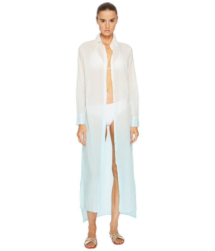 Letarte Long Ombre Beachshirt (aquamarine) Women's Swimwear