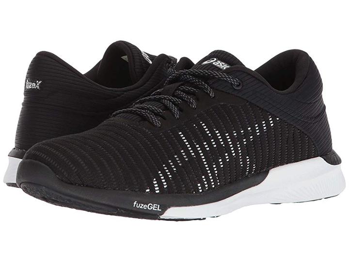 Asics Fuzex Rush Adapt (black/white/dark Grey) Women's Running Shoes