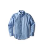 Calvin Klein Kids Sateen Shirt (big Kids) (blue) Boy's Long Sleeve Button Up