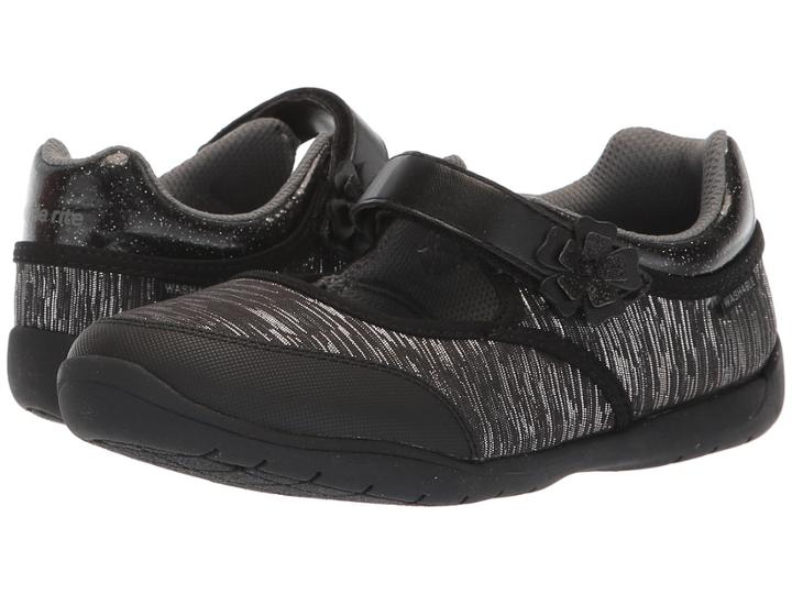 Stride Rite Made2play(r) Cassidy (little Kid) (black) Girl's Shoes
