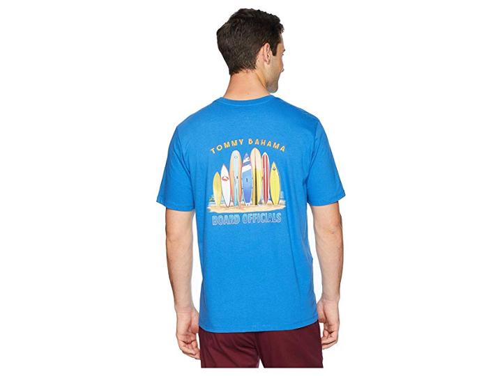 Tommy Bahama Board Officials T-shirt (cobalt Sea) Men's Clothing