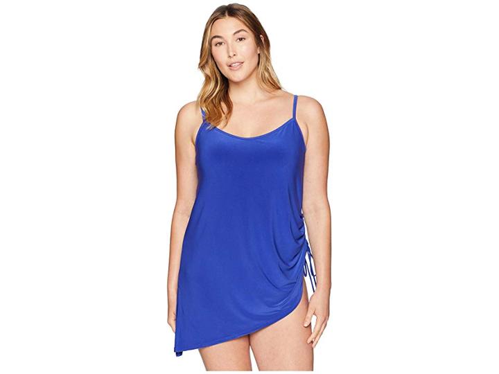 Magicsuit Plus Size Solids Brynn One-piece Swimdress (twilight) Women's Swimsuits One Piece