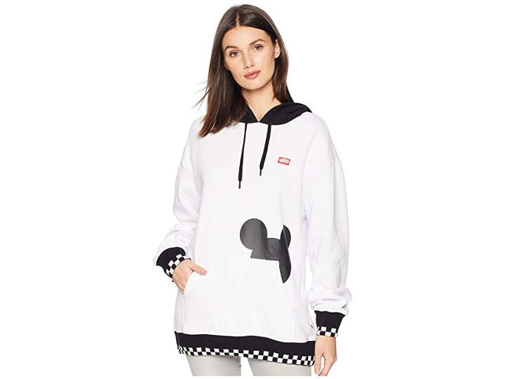 Vans Mickey's 90th Checkerboard Mickey Fleece (white/black) Women's Fleece