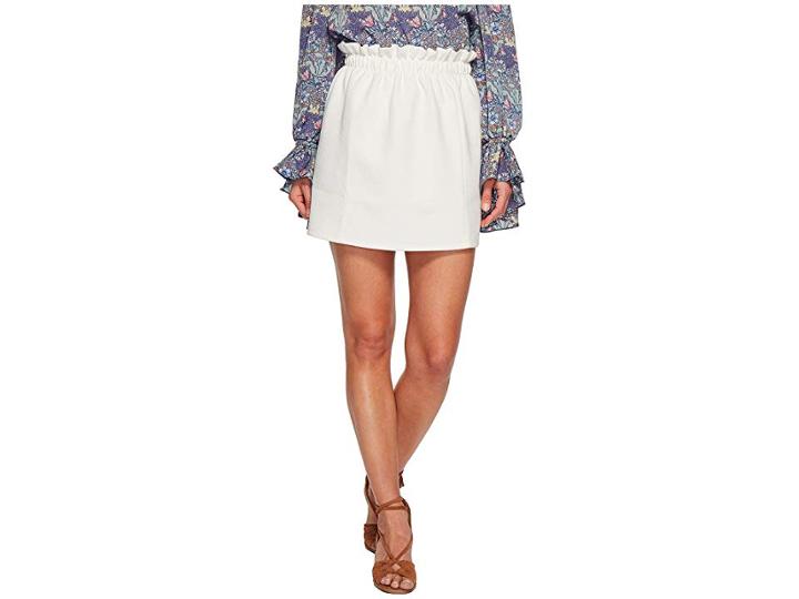 Bishop + Young Paperbag Mini Skirt (white) Women's Skirt