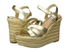 Steve Madden Knight Espadrille Wedge Sandal (gold) Women's Wedge Shoes