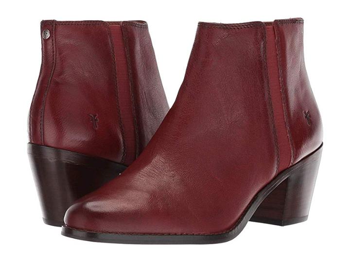 Frye Jolene Inside Zip Short (red Clay Waxed Goat) Women's  Boots