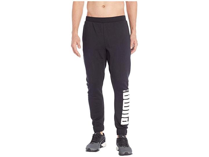 Puma Rebel Bold Pants Fleece (cotton Black) Men's Casual Pants