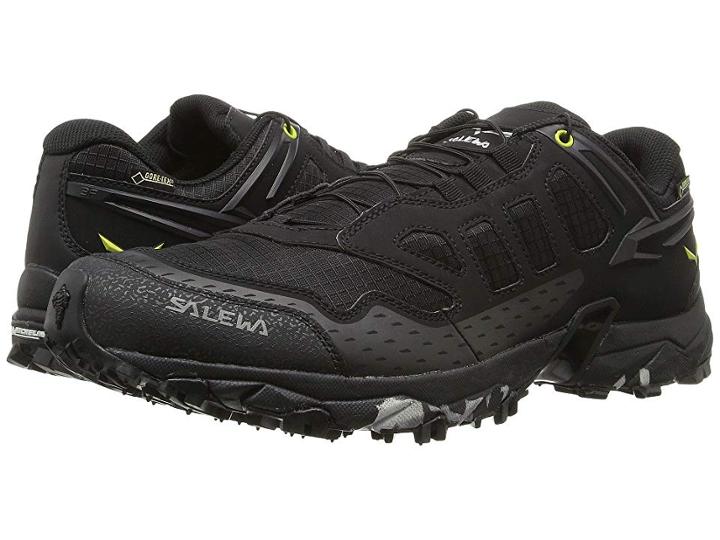 Salewa Ultra Train Gtx (black/swing Green) Men's Shoes