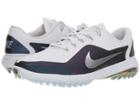 Nike Golf Lunar Control Vapor 2 (white/metallic Silver/thunder Blue) Men's Golf Shoes