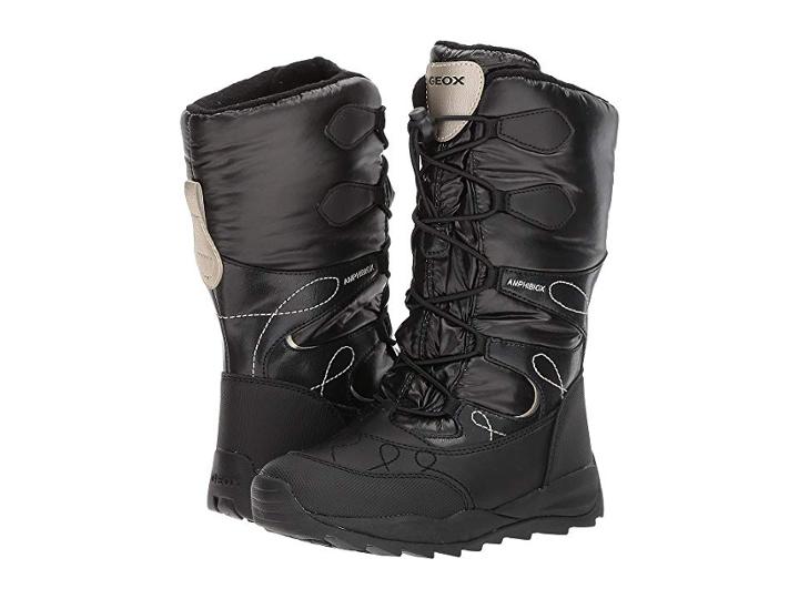 Geox Kids Jr Orizont Girl Abx 4 (little Kid/big Kid) (black) Girl's Shoes
