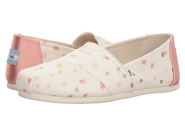 Toms Alpargata (pale Blush Metallic Party Dots (vegan)) Women's Shoes