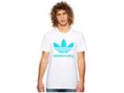 Adidas Skateboarding Clima 3.0 Tee (white/shock Green) Men's T Shirt