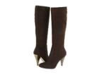 Nine West Quirce (dark Brown Leather) Women's Dress Zip Boots