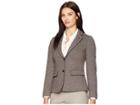 Joules Agatha Blazer With Contrast Piping (brown) Women's Jacket