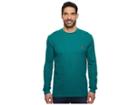 U.s. Polo Assn. Long Sleeve Crew Neck Solid Thermal Shirt (nocturne Teal) Men's Long Sleeve Pullover