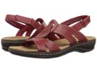 Clarks Leisa Vine (red Leather) Women's Sandals