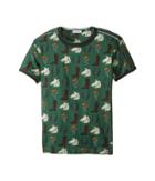 Dolce & Gabbana Kids City Western Short Sleeve T-shirt (big Kids) (green Print) Boy's T Shirt