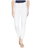 Hudson Bullocks High-rise Lace-up Skinny Jeans In Optical White (optical White) Women's Jeans