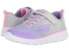 Skechers Kids Go Run 400 (little Kid/big Kid) (grey/lavender) Girl's Shoes