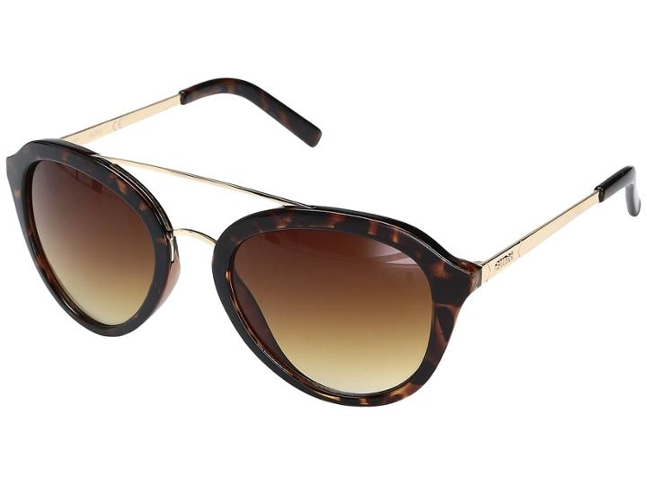 Guess Gf0310 (dark Havana/gradient Brown Lens) Fashion Sunglasses
