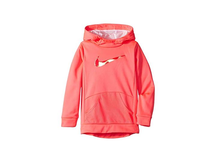 Nike Kids Therma Tunic Hoodie (toddler) (racer Pink) Girl's Sweatshirt
