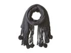 Bcbgmaxazria Pom Solid Wrap (grey) Scarves