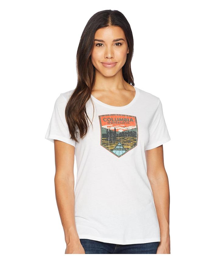 Columbia Columbia Badge Tee (white) Women's T Shirt