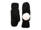 Tundra Boots Kids Knit Mittens (black) Extreme Cold Weather Gloves