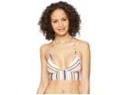 Splendid Line Up Longline Triangle Bra Top (multi) Women's Swimwear