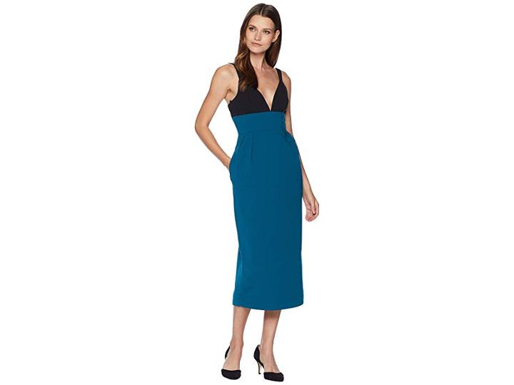 Jill Jill Stuart Two-tone Cocktail (black/jasper) Women's Dress