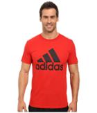 Adidas Badge Of Sport Classic Tee (scarlet/black) Men's T Shirt