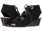 Bella-vita Ingrid (black Suede Leather) Women's Wedge Shoes