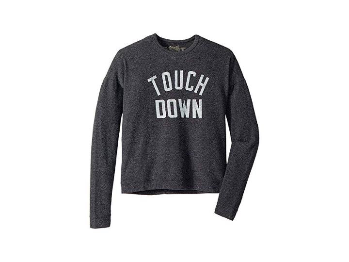 The Original Retro Brand Kids Touchdown Haaci Pullover (big Kids) (black) Girl's Clothing