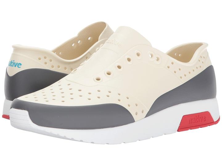 Native Shoes Lennox (bone White/shell White/torch Red/dublin Block) Athletic Shoes